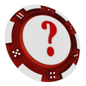Image of a Casino Chip with a Question