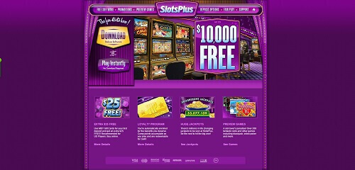 Slots Plus online casino USA homepage