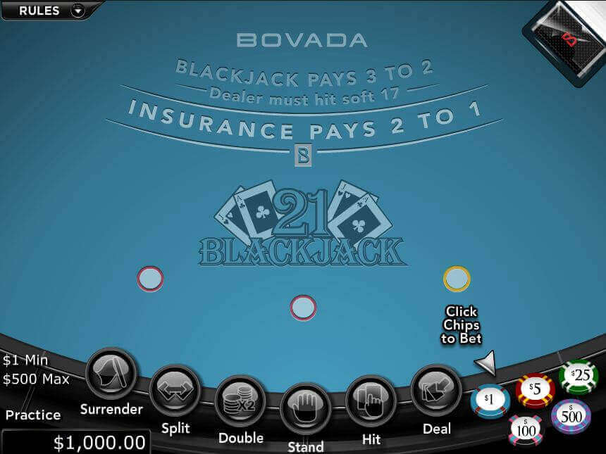Bovado Blackjack