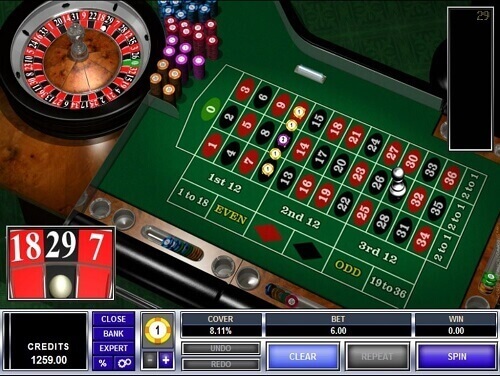 European Roulette Gameplay online casino