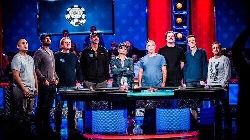 WSOP Final Nine Poker players 2017