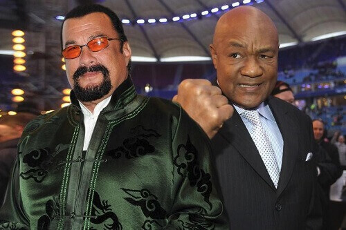 George Foreman Challenges Steven Seagal to boxing match