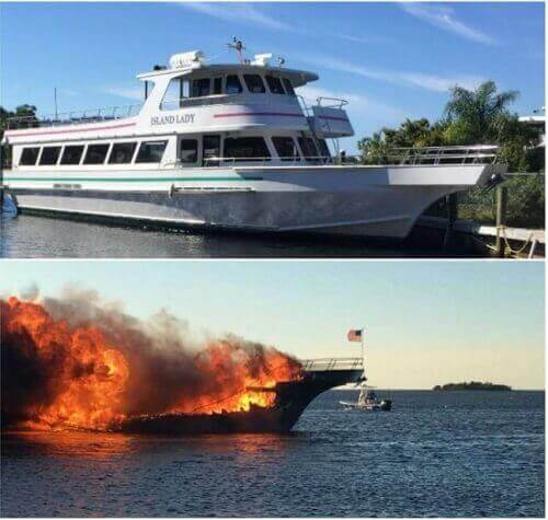 Casino boat fire operator sued by passenger