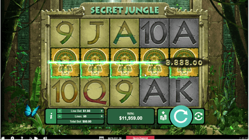image of secret jungle online slot game best USA casino