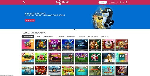 Slots.lv online casino review