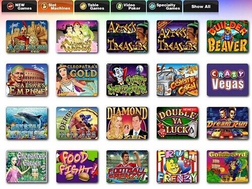 Prism Casino game selection