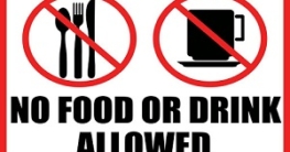 New ban on food and drink