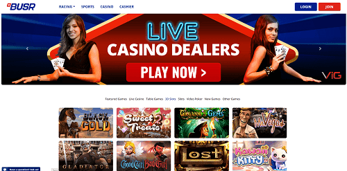BUSR Casino Game Selection
