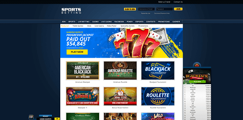 Sports Betting Casino Game Selection