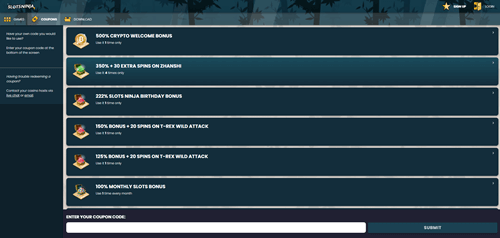 Best Bonuses at Slots Ninja