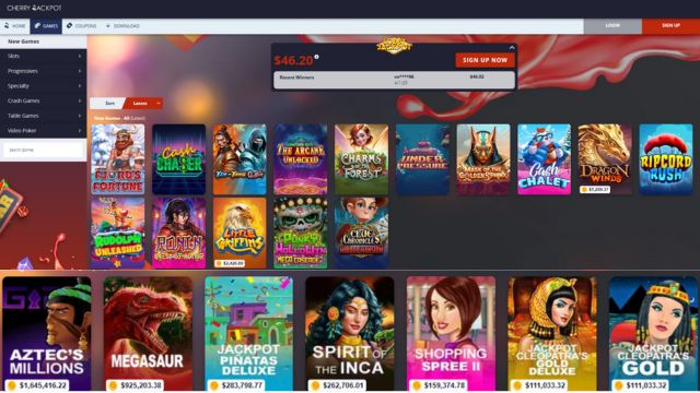 Game Selection at Cherry Jackpot