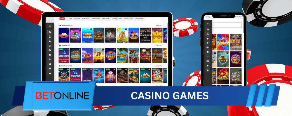 BetOnline Casino Game Selection