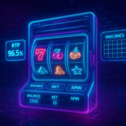 illustration for a guide on online slot machines USA